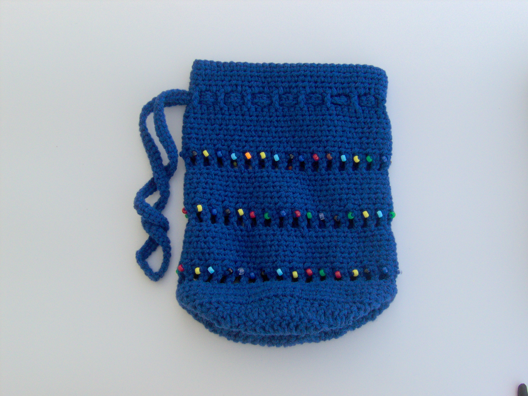 blue vanessa beaded bag