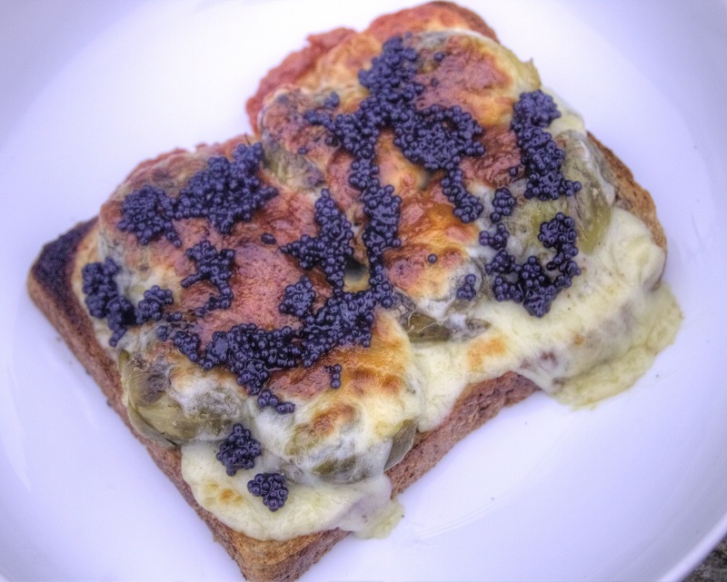 cheese on sprouts with caviar 01.jpg