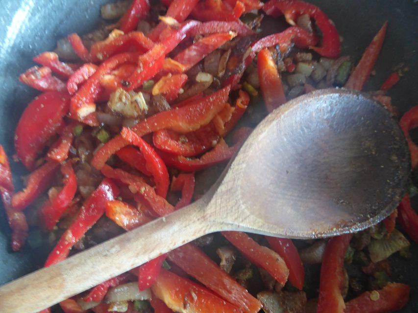 chilli - red pepper in frying pan.JPG