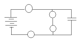 circuit with four bulbs and capacitor in parallel.bmp