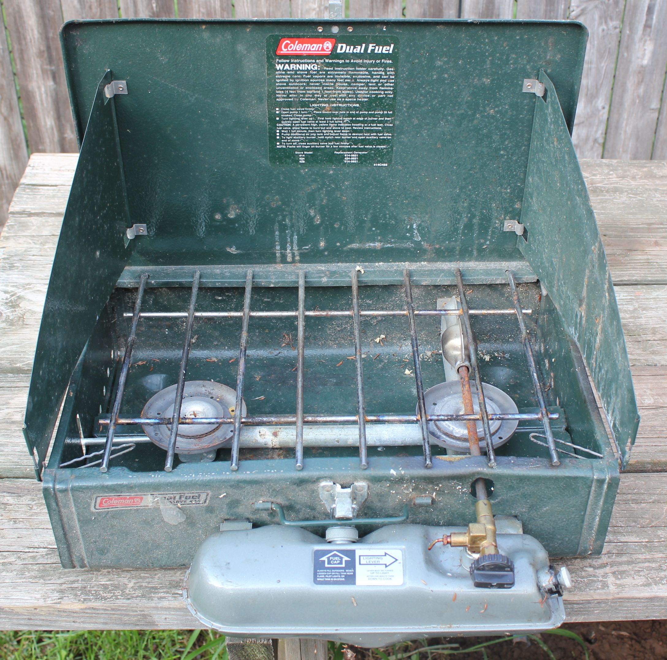 coleman dual fuel stove.JPG