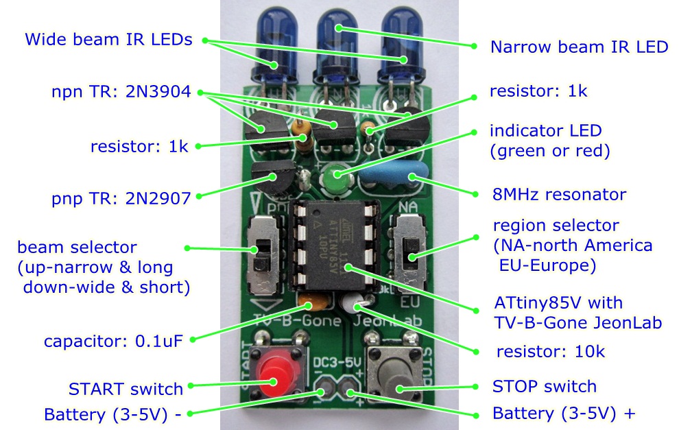 components of TV-B-Gone_JeonLab.JPG