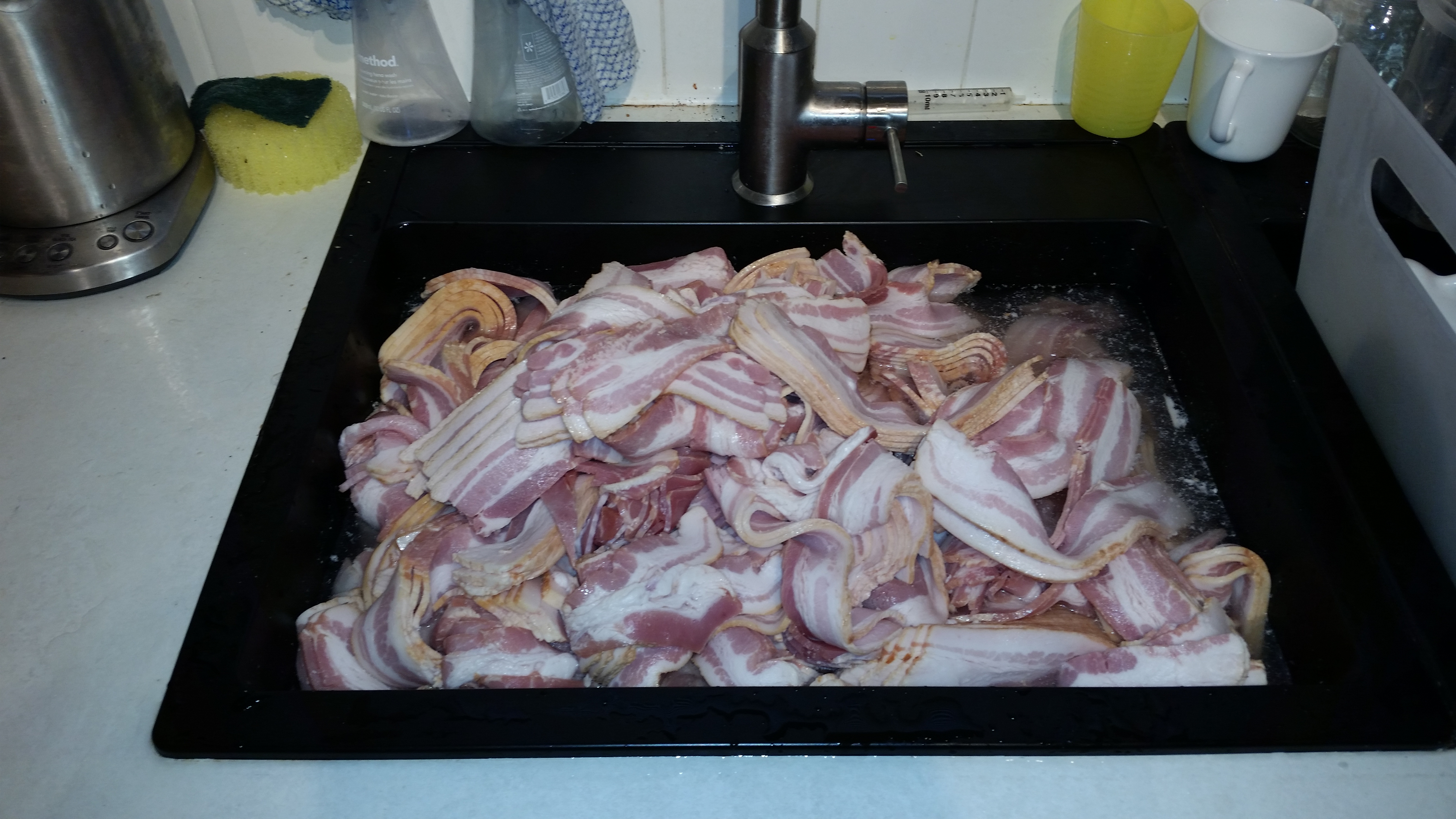 cooking with bacon- full sink.jpg