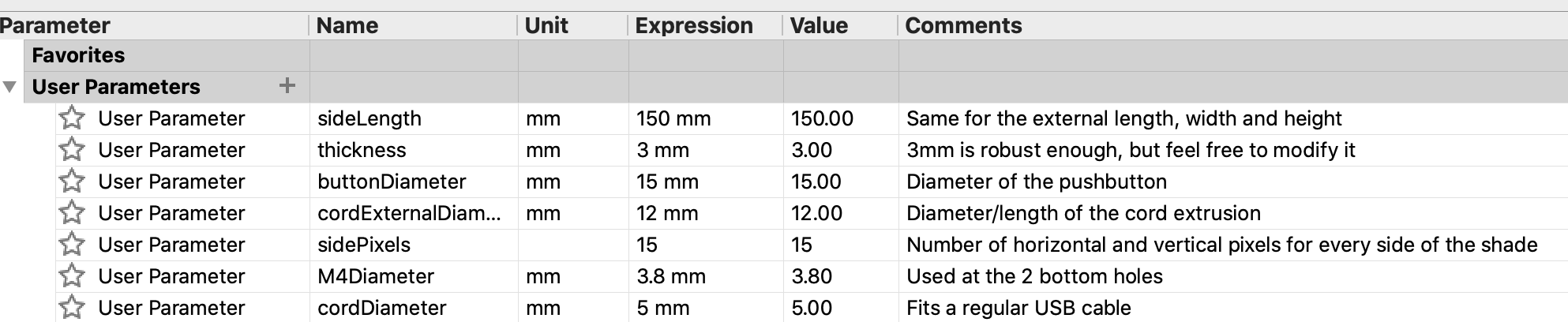 customizable-minecraft-ore-lamp-model_parameters.png