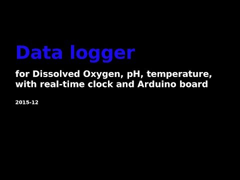 datalogger for pH, DO, temperature with Arduino