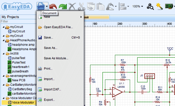 design-Circuit-of-Voice-Modulator-Circuit-with-EasyEDA-10.png