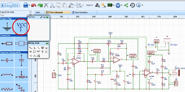 design-Circuit-of-Voice-Modulator-Circuit-with-EasyEDA-9.png