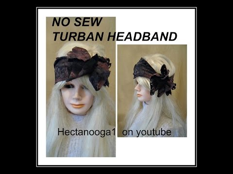 diy, NO SEW TURBAN STYLE HEADBAND, recycle, repurpose, upcycle, use an old tshirt