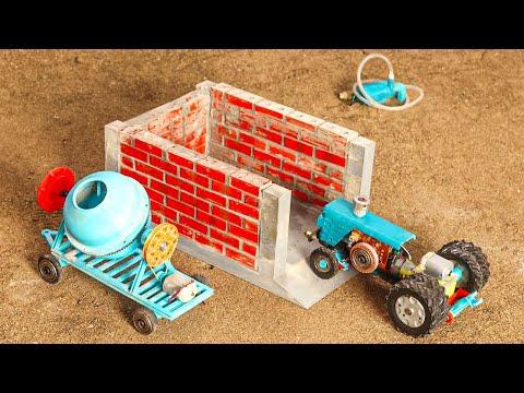 diy tractor concrete mixer machine mini creative science project part 2 | creative channel