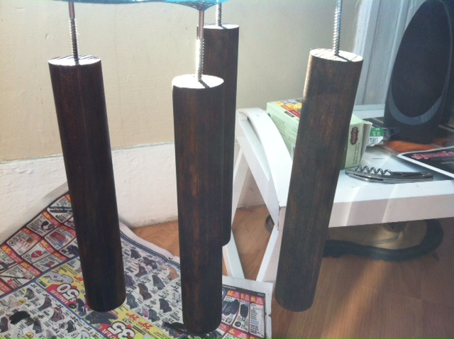 dowels hanging to dry.JPG