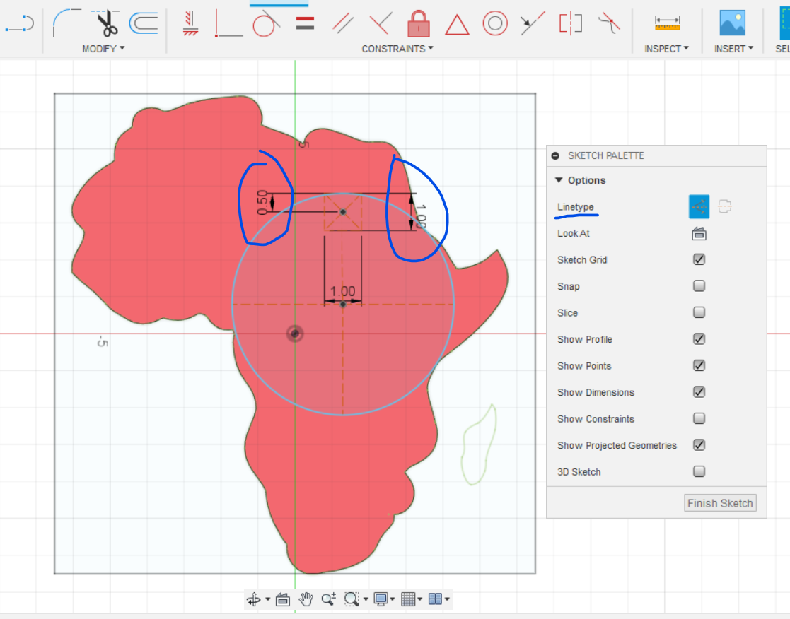 draw a one inch square centered on half inch construction line.png