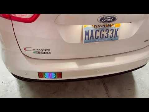 electroluminescent bumper sticker