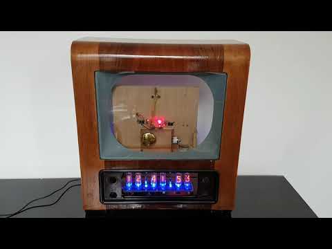 electromagnetic laser nixie clock