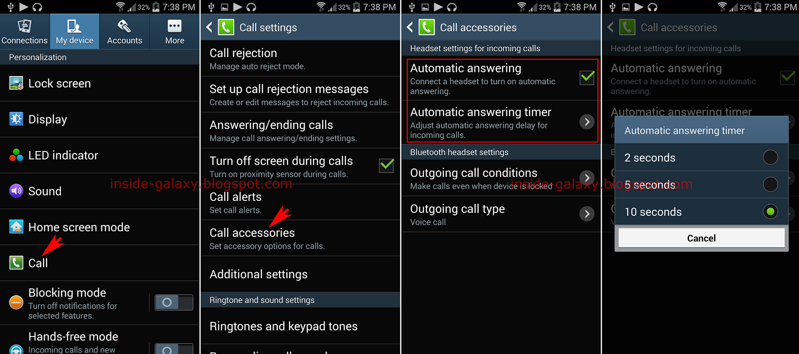 enable automatic answering via settings menu in Galaxy S4.png