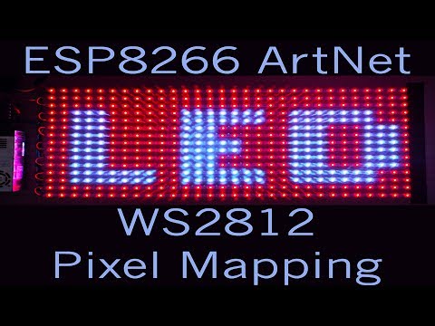 espArtNetNode v2 ws2812 Pixel Mapping