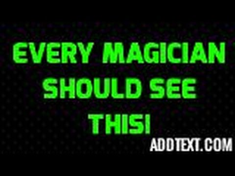 every magician should see this!