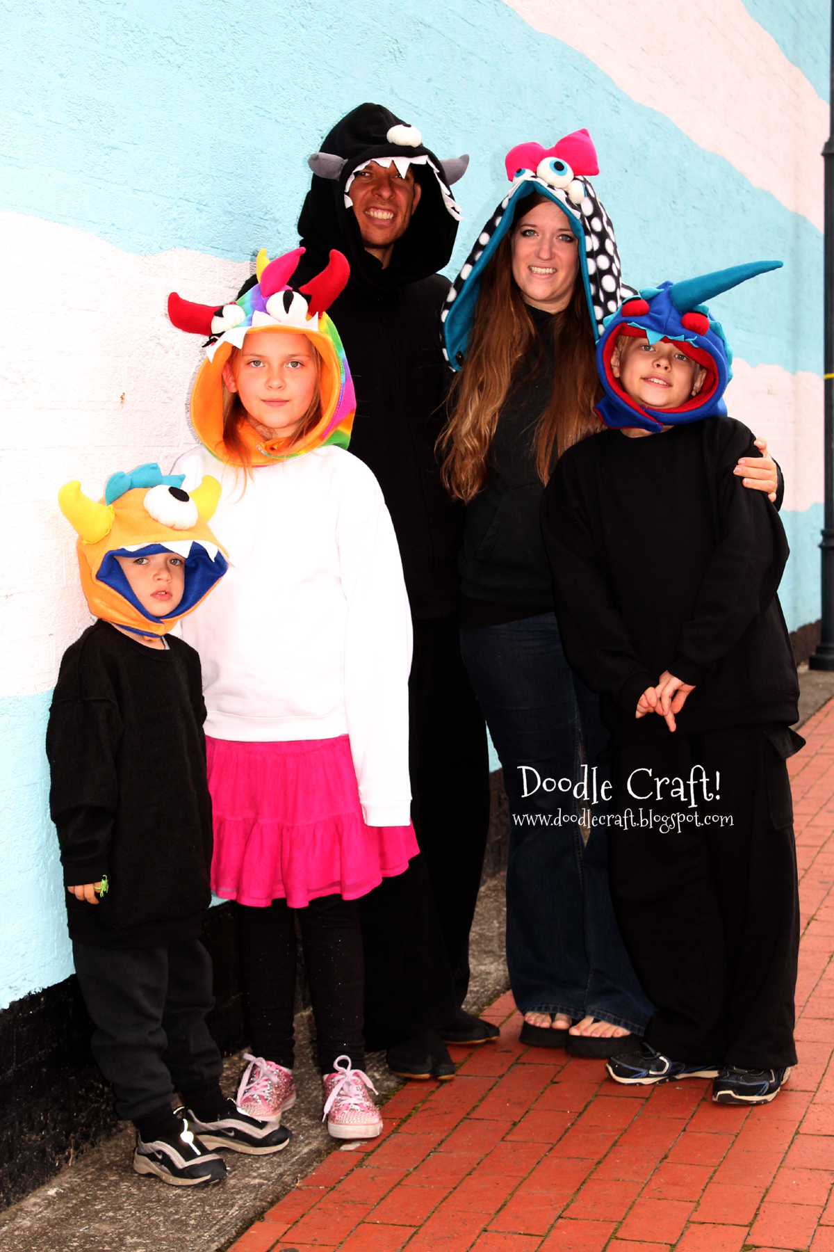 family pics monster hoodies animal hats fleece hoods.jpg