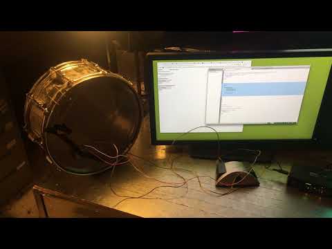 feedback system with snare drum #2 - with supercollider