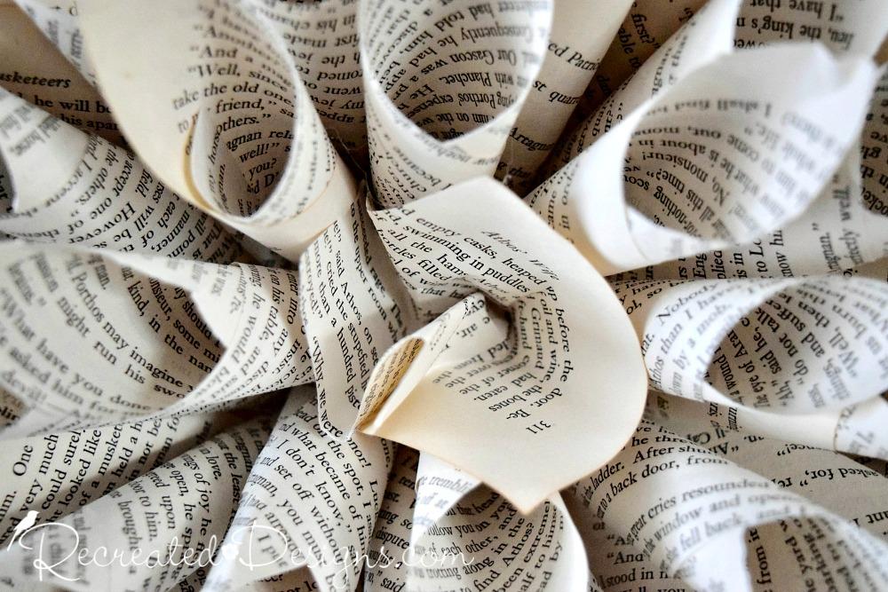 finish-off-centre-diy-rustic-paper-flower-wall-decor-book-lovers-recreateddesigns.jpg