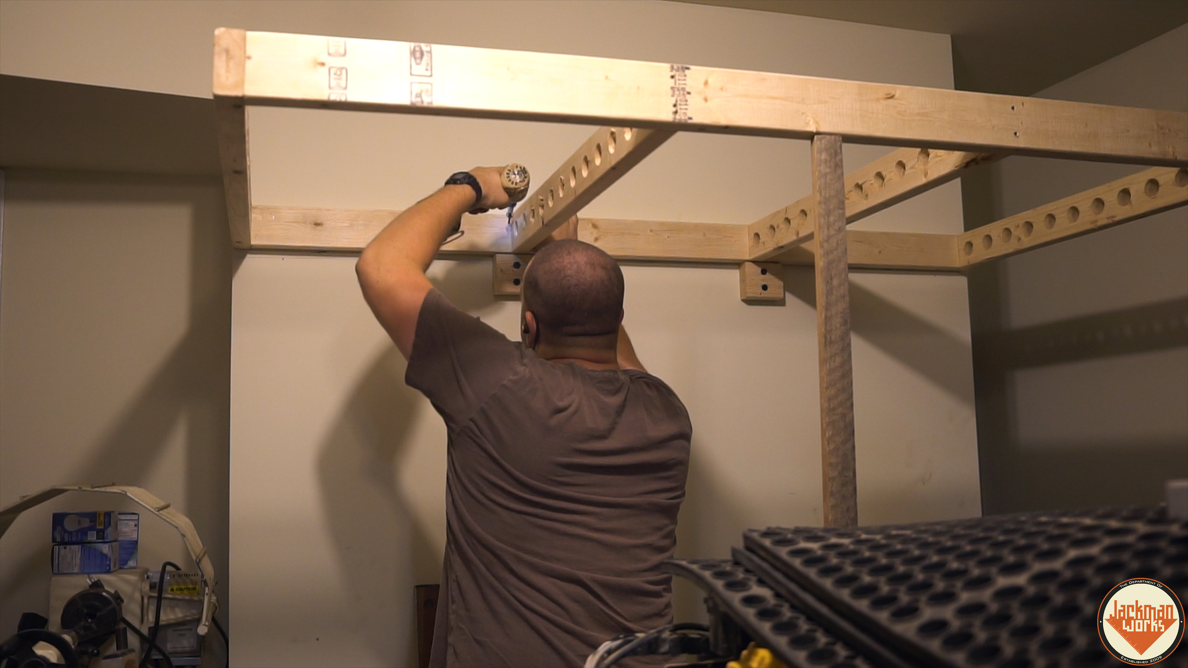 floating garage storage loft and clamp rack 15.jpg