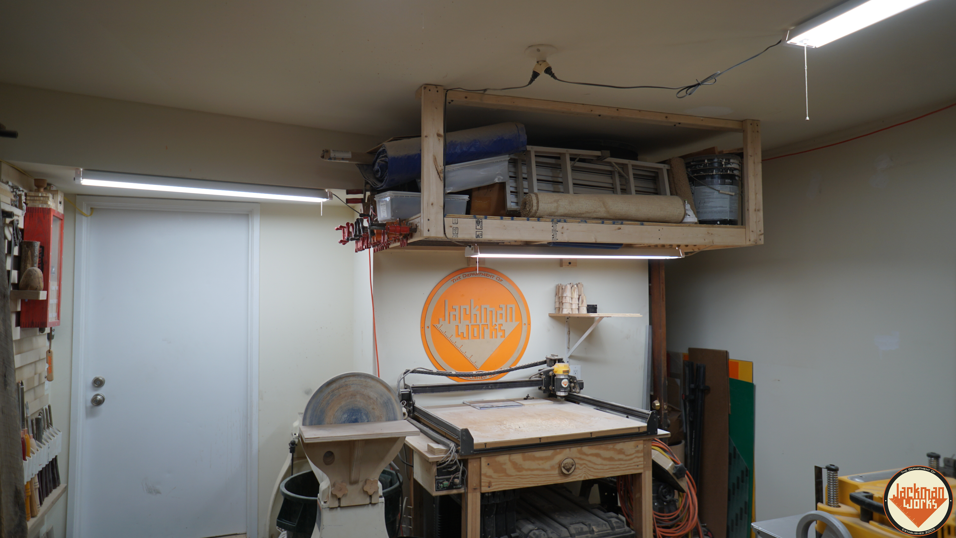 floating garage storage loft and clamp rack 25.jpg