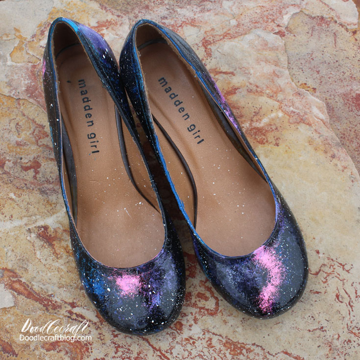 galaxy shoes painted upcycle upcycled diy sci-fi nebula cosmos kosmos stars aurora (5).JPG