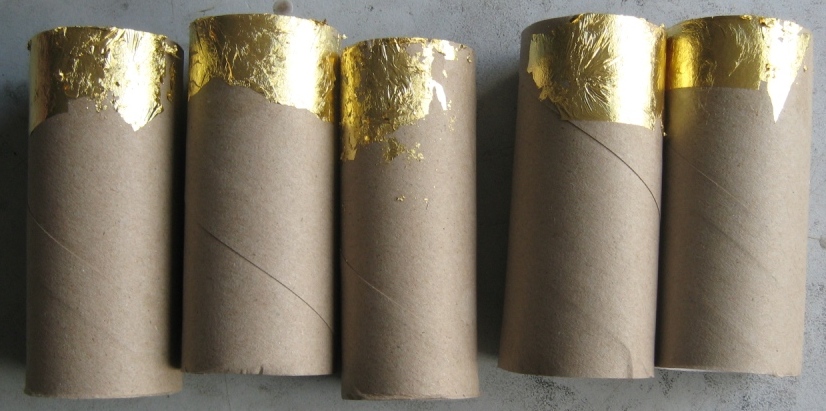 gold leaf on cylinders.JPG