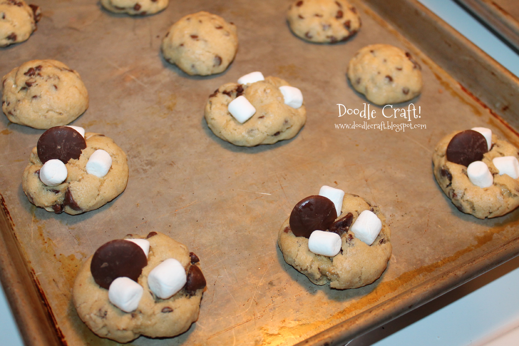 gourmet cookies smore's simple easy recipe cute.jpg