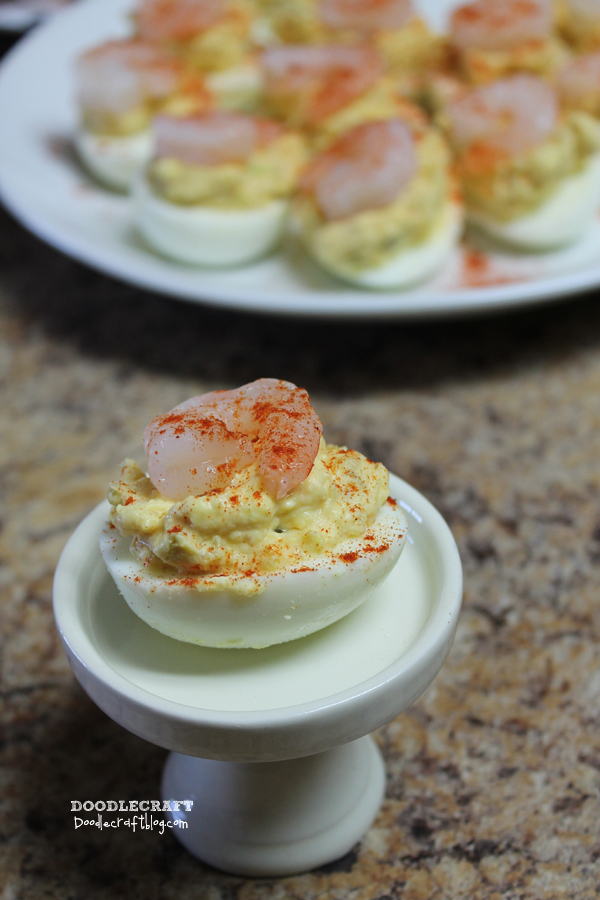 hard boiled devil deviled eggs shrimp pickles egg salad yummy easter (2).JPG