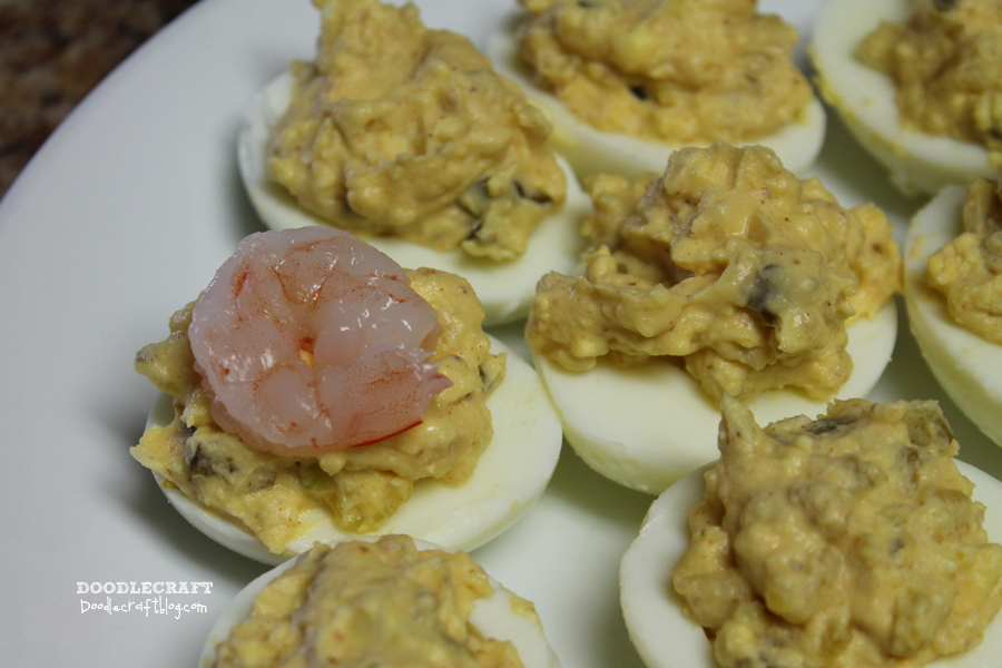 hard boiled devil deviled eggs shrimp pickles egg salad yummy easter (8).JPG