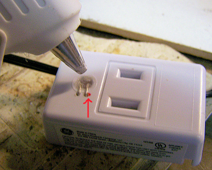 hot glue LED in place.JPG