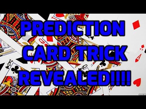 how to do a really awesome prediction card trick! Prediction card trick revealed! magic with cards