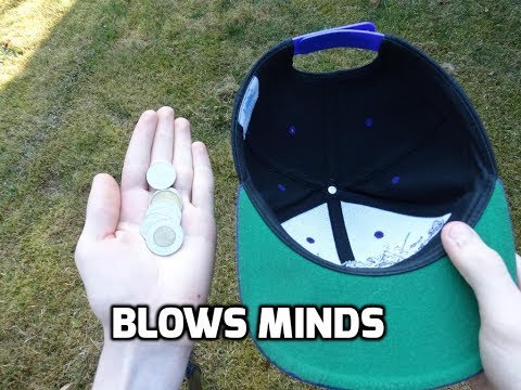 how to do magic coin trick with a hat!  magic coin tricks revealed! how to do magic tricks! #magic