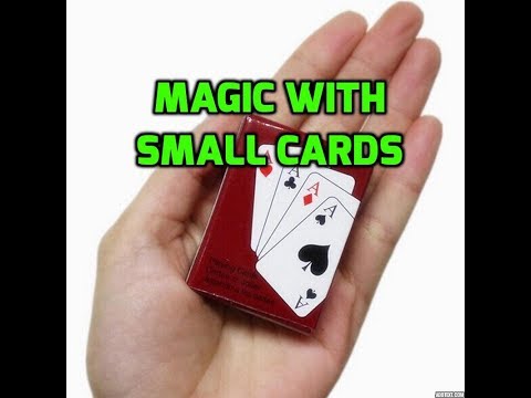 how to do magic trick with small cards! magic tricks with small cards! card trick tutorials