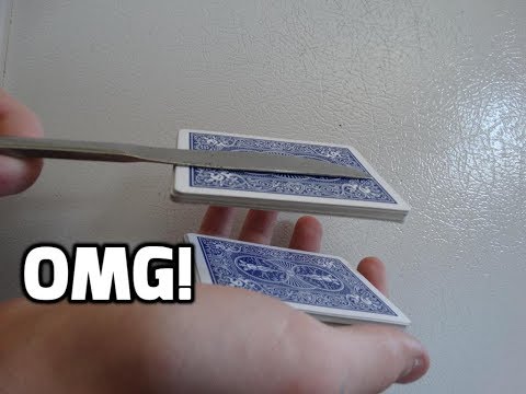 how to do magic with a knife! magic tricks with a knife revealed! new dimension magic card tricks