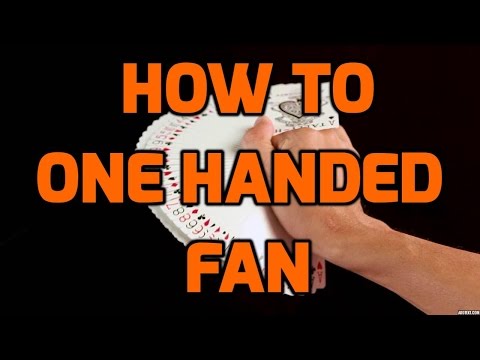 how to do the one handed fan! one handed fan tutorial! cardistry for beginners #cardistry