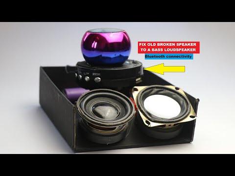 how to fix Broken Bluetooth speaker to a Dual Bass Loudspeaker
