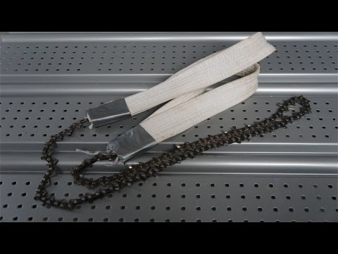 how to make a handpowered chainsaw