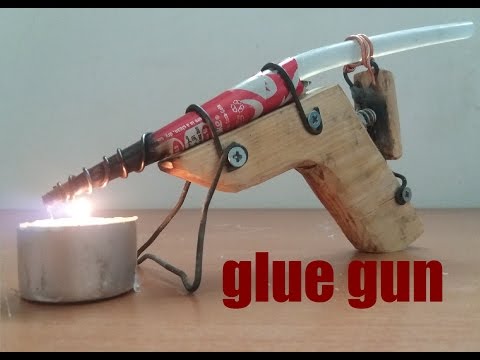 how to make hot glue gun works with candle | DIY