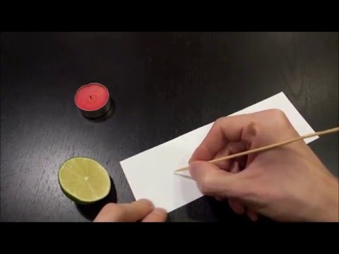 how to make invisible ink