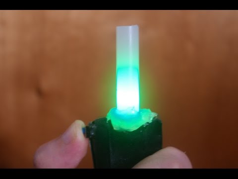 how to make light with hot glue