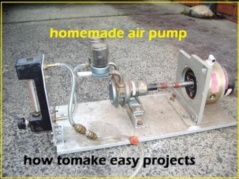 how to make powerful air pump at home - homemade air pump