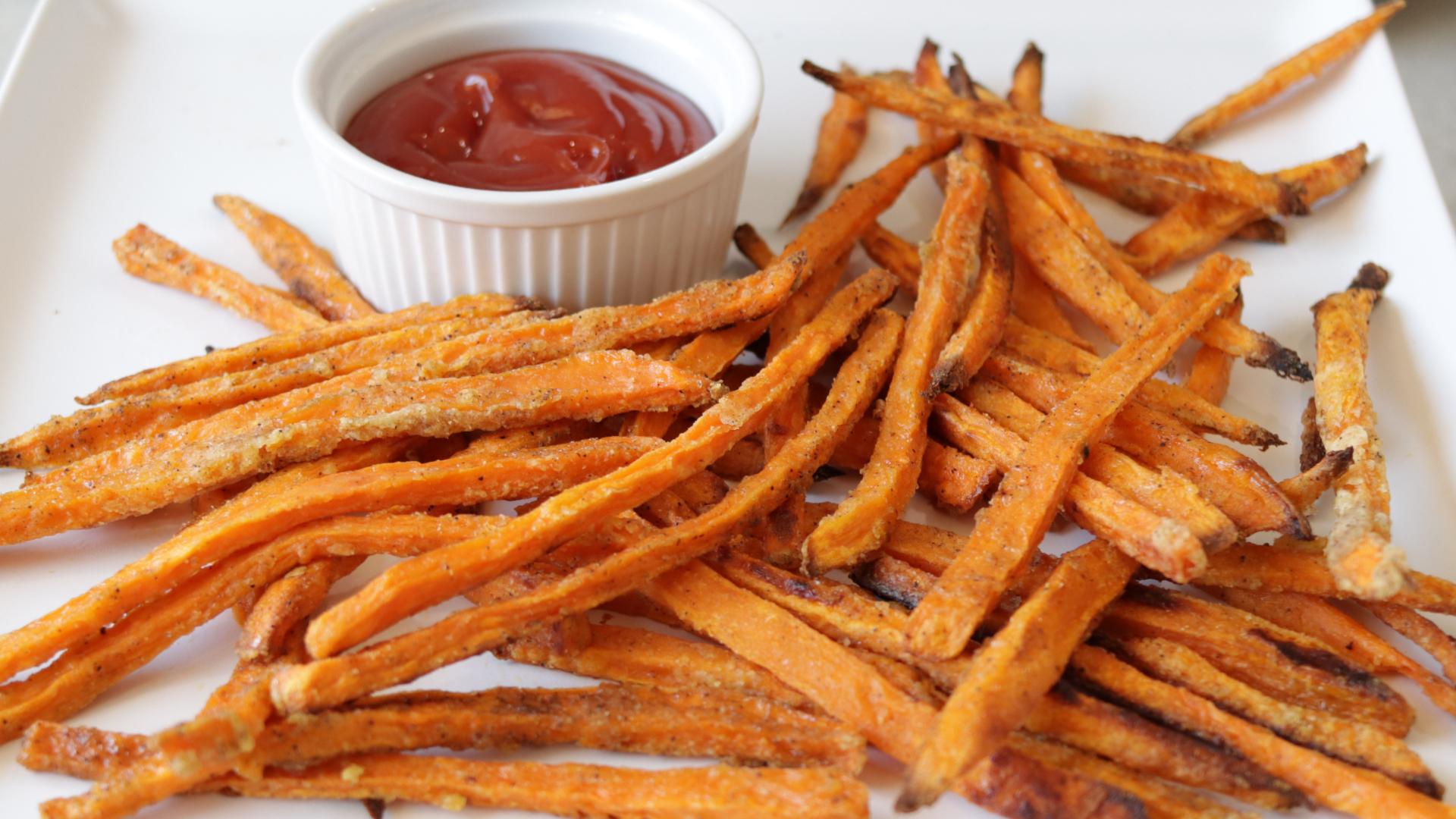 how to make sweet potato fries | Easy Baked Sweet Potato Fries Recipe.jpg