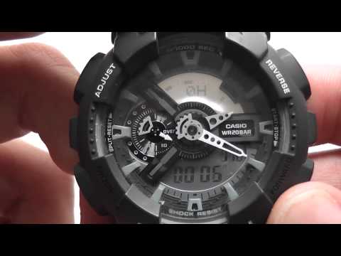 how to measure speed with a Casio G-shock GA 110C-1Aer