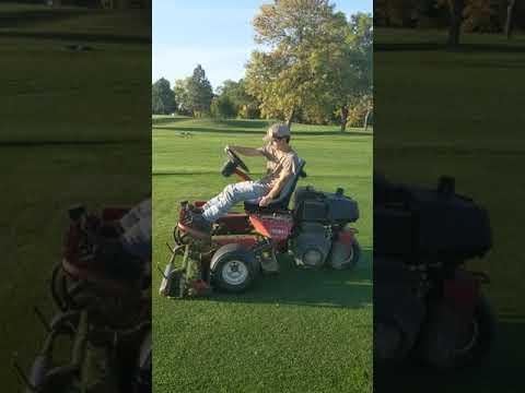 how to mow a tee box