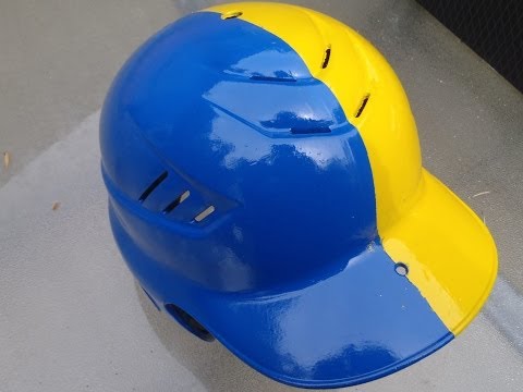 how to paint abs baseball helmet 360 view link to instructions in description