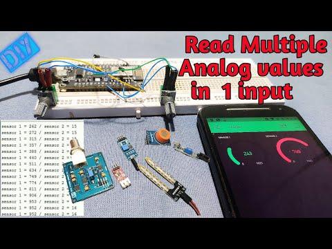 how to read Multiple Analog values Using One Analog Pin | DIY