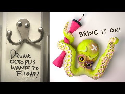 i made the DRUNKEST DRUNK OCTOPUS hook...ever.