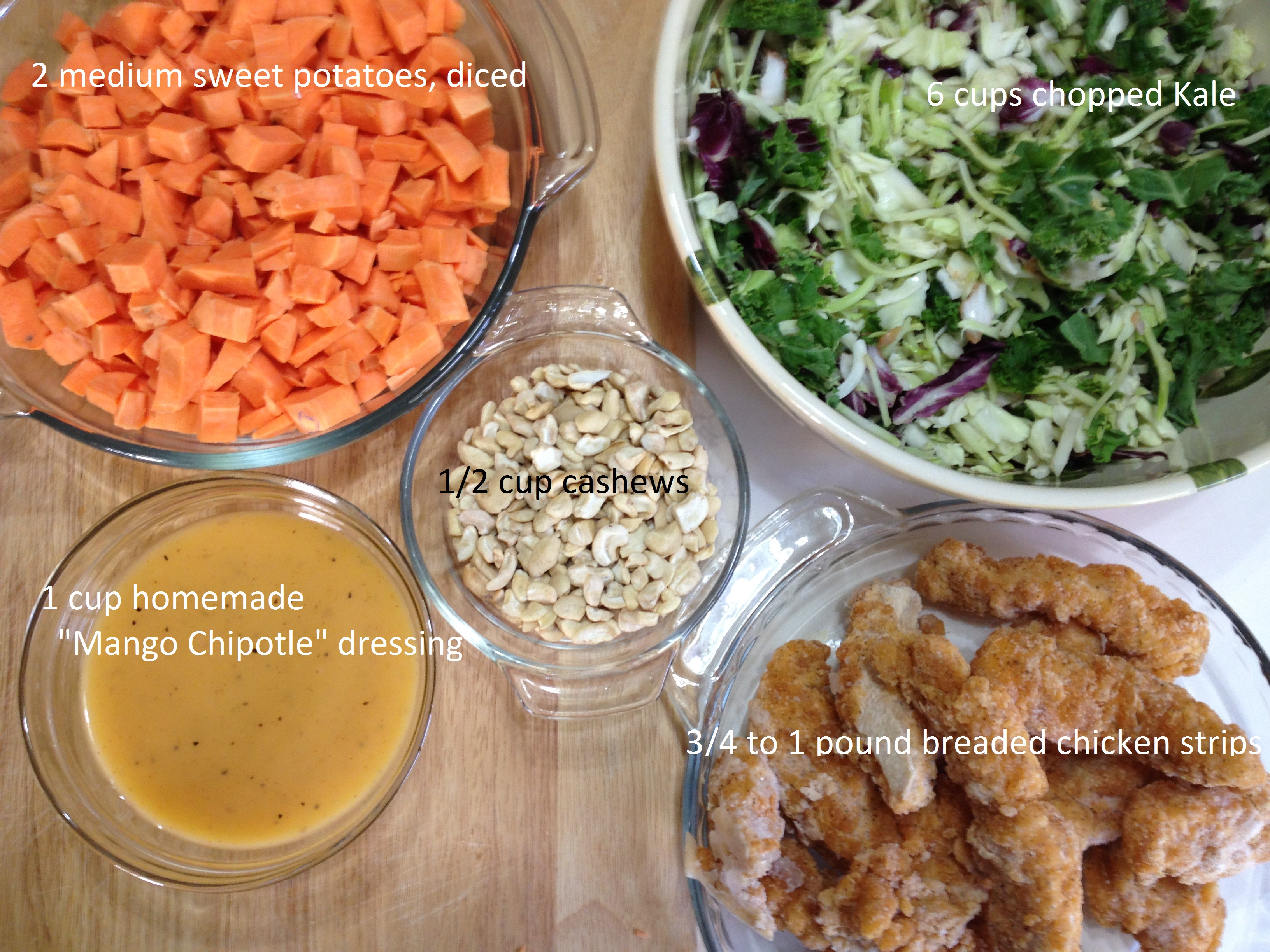 ingredients for Kale Sweet Potato and Chicken Salad.jpg