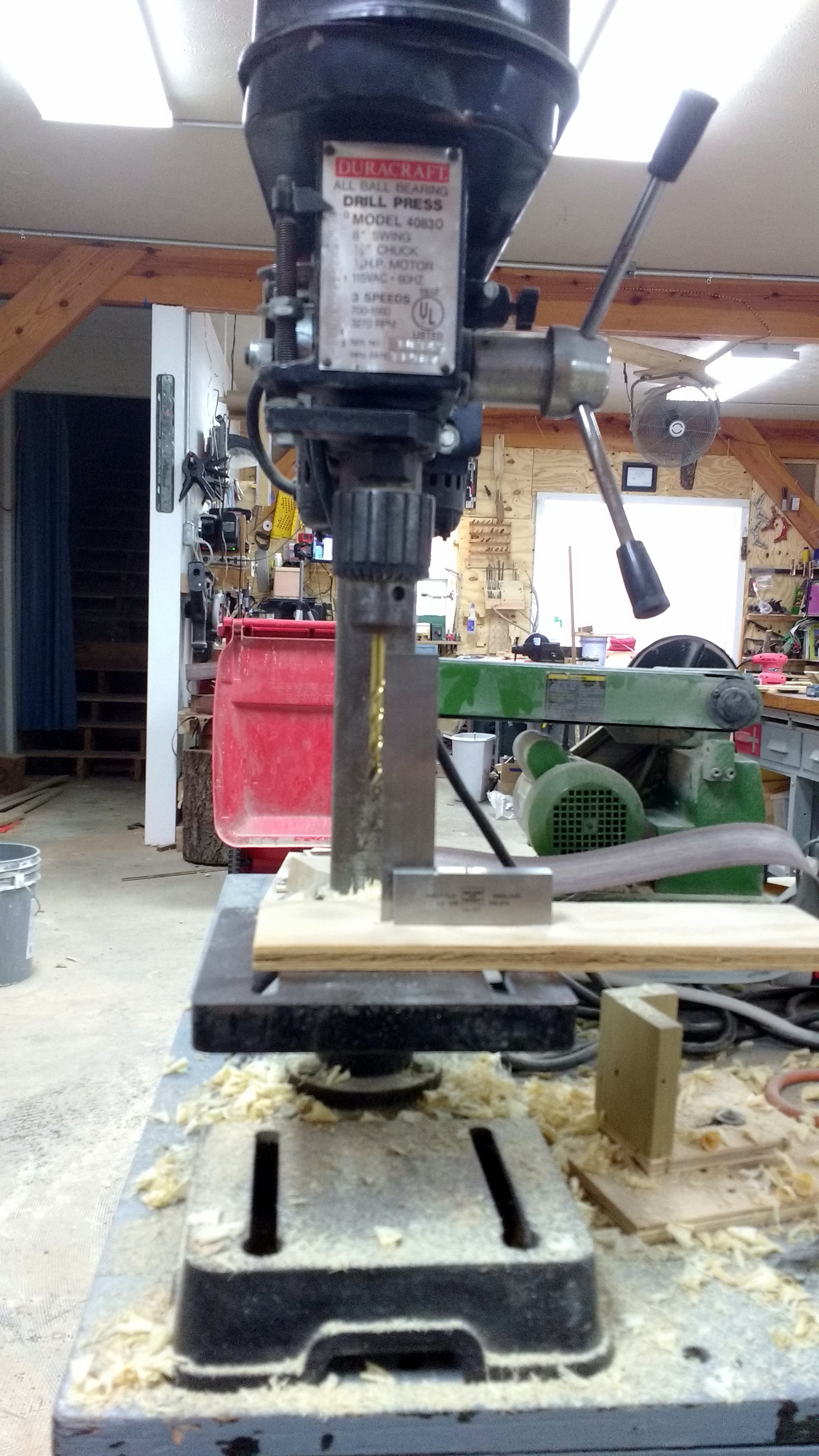 making sure drill press is square.jpg